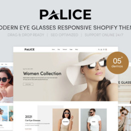Palice Modern Eye Glasses Shopify Theme #215462