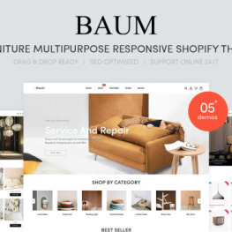 Baum Furniture Multipurpose Shopify Theme #216147