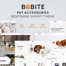 Babite Pet Accessories Shopify Theme #216151