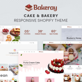 Bakeray Cake Bakery Shopify Theme #216243
