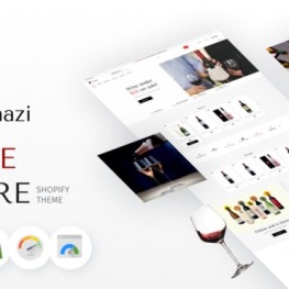 Vinazi Beverage Wine eCommerce Shopify Theme #216478