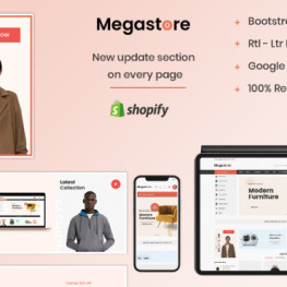 Megastore The Electronics Gadgets Shopify Theme #216770
