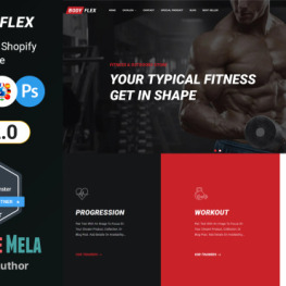 Bodyflex Gym and Fitness Shopify Theme #217442