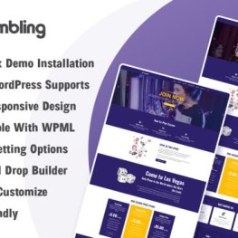 Casino and Gambling WordPress Theme # 217577