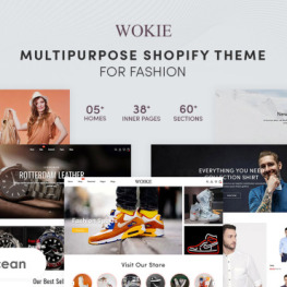 Wokie Multipurpose for Fashion Shopify Theme #217585