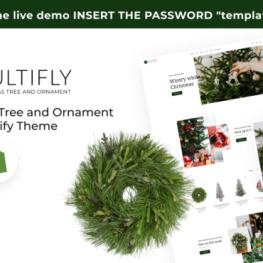 Multifly Christmas Tree and Ornament Shopify Theme #220190