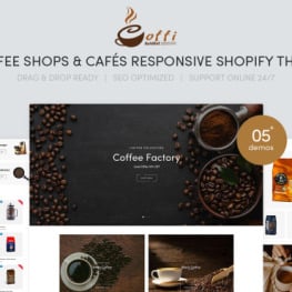Coffi Coffee Shops Caf s Shopify Theme #220433