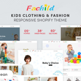 Fachild Kids Clothing Fashion Shopify Theme #220436