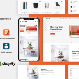 Deqar Mega Furniture Store Shopify Theme #223111