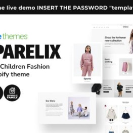 Apparelix Baby and Children Fashion Shopify Theme # 224081