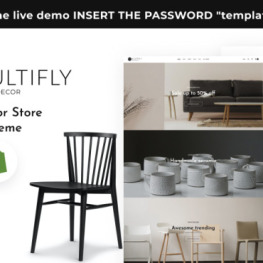 Multifly Interior Design for Home Shopify Theme #225435