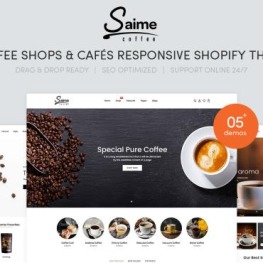 Saime Coffee Shops Caf s Shopify Theme # 228741