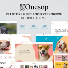Onesop Pet Store Pet Food Shopify Theme # 228742