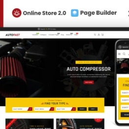 AutoFast Auto Parts Store Shopify Theme #229911