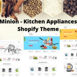Minion Kitchen Appliances Shopify Theme # 230199