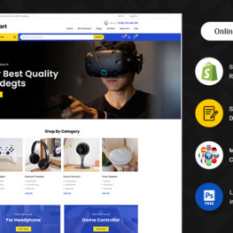 Elomart Electronics and Gadgets Shopify Theme #230897