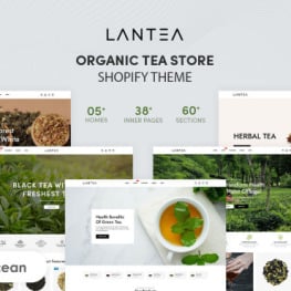 Lantea Organic Tea Store Shopify Theme #231594