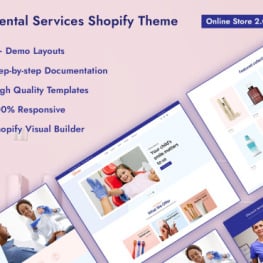 Dentist plus Dental Care Services Shopify Theme #234859