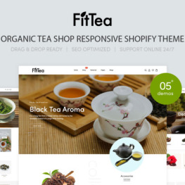Fittea Organic Tea Shop Shopify Theme #238517