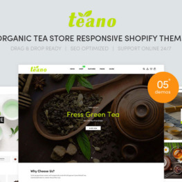 Teano Organic Tea Store Shopify Theme #239500