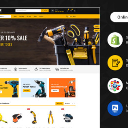 Hammer Mega Tool Super Store Shopify Theme #241020