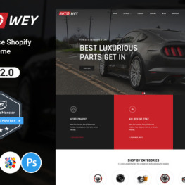 AutoWey Auto Parts Store Shopify Theme #243068