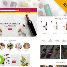 Winesip Wine Store Shopify Theme #244084