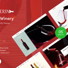 Winerin Wine Winery Shopify Theme #244768