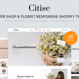 Citise Flower Shop Florist Shopify Theme #245984