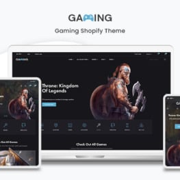Gaming The Game Accessories Premium Shopify Theme #246444