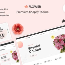 Flower The Flower Valentine Gift Shopify Theme #247445