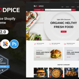 FoodPice Restaurant Store Shopify Theme #247532