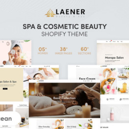 Laener Spa Cosmetic Beauty Shopify Theme #247640
