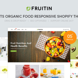 Fruitini Fruits Organic Food Shopify Theme #247708