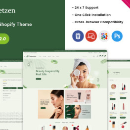 Cosmetzen Beauty Cosmetics Shopify Theme #247710