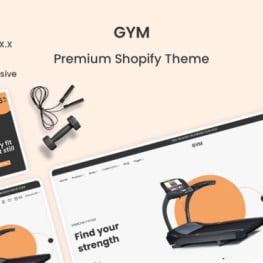 Gym The Gym Accessories Shopify Theme #248964