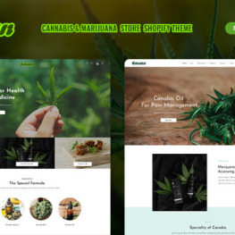 Casan Cannabis Marijuana eCommerce Shopify Theme #252761