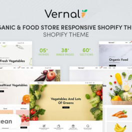 Vernal Organic Food Store Shopify Theme #253132