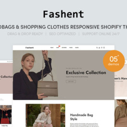 Fashent Handbags Shopping Clothes Shopify Theme #253293