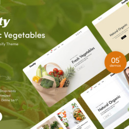 Fouity Organic Vegetables Shopify Theme #253294