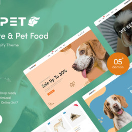 Exopet Pet Store Pet Food Shopify Theme #254627