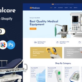 Healcare Healthcare and Medical Store Shopify Theme #254632