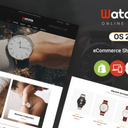 Watchis Watch and Jewelry Store Shopify Theme #255628