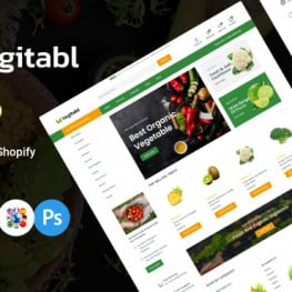 Vegitabl Organic Food Fruits Shopify Theme #255820