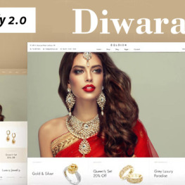 Diwara Jewelry Store Multipurspose Shopify Theme #256000