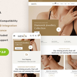 Menoa A Luxurious Jewelry Imitation Shopify Theme #256002