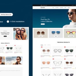 Eyestyle Eye Glasses Goggles Shopify Theme #256003
