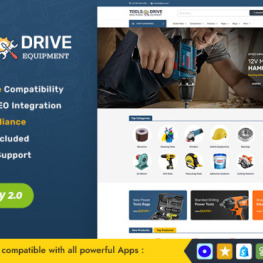 Tools Drive Equipment Store A Powerful Shopify Theme #258383