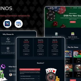 Casinos Casino and Gambling WordPress Theme # 258976