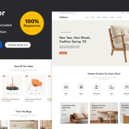 MyDecor Furniture Interior Art Shopify Theme #258989